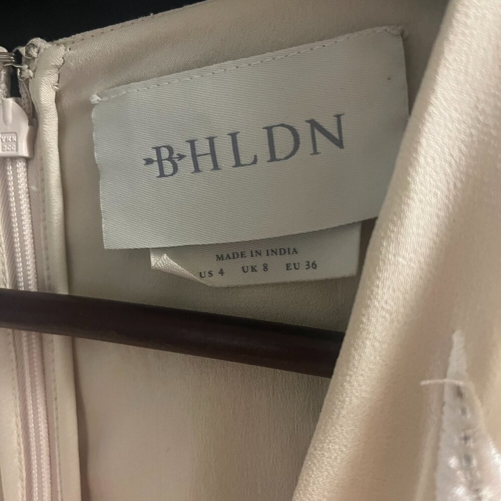 BHLDN Belize Embroidered A-Line Long-Sleeve V-Neck Gown - Picture 7 of 7